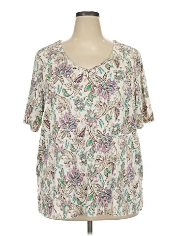 J.Jill Short Sleeve Henley (view 1)