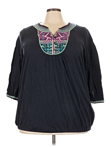 Lucky Brand 3/4 Sleeve Blouse (view 1)