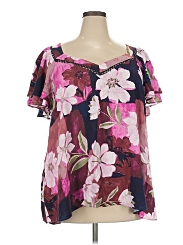 Lane Bryant Short Sleeve Blouse (view 1)