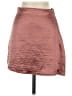 Express 100% Polyester Solid Burgundy Brown Casual Skirt Size 00 - photo 1