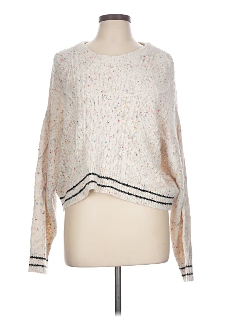 Pre-owned John & Jenn Pullover Sweater In Ivory