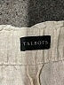 Talbots 100% Linen Chevron-herringbone Gray Linen Pants Size M (petite) - photo 4