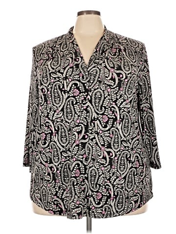 JM Collection 3/4 Sleeve Blouse (view 1)