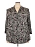 JM Collection Paisley Black 3/4 Sleeve Blouse Size 4X - photo 1