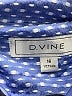 D. Vine 100% Polyester Print Blue Blazer Size 16 - photo 6