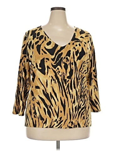 Jones New York Collection 3/4 Sleeve T-Shirt (view 1)