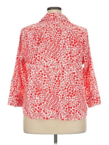 Talbots 3/4 Sleeve Button-Down Shirt (view 2)