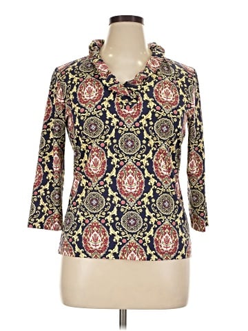 J. McLaughlin 3/4 Sleeve Blouse (view 1)