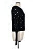 Forever 21 100% Cotton Polka Dots Black Pullover Sweater Size L - photo 4