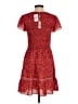 Max Studio 100% Polyester Hearts Red Casual Dress Size S - photo 2