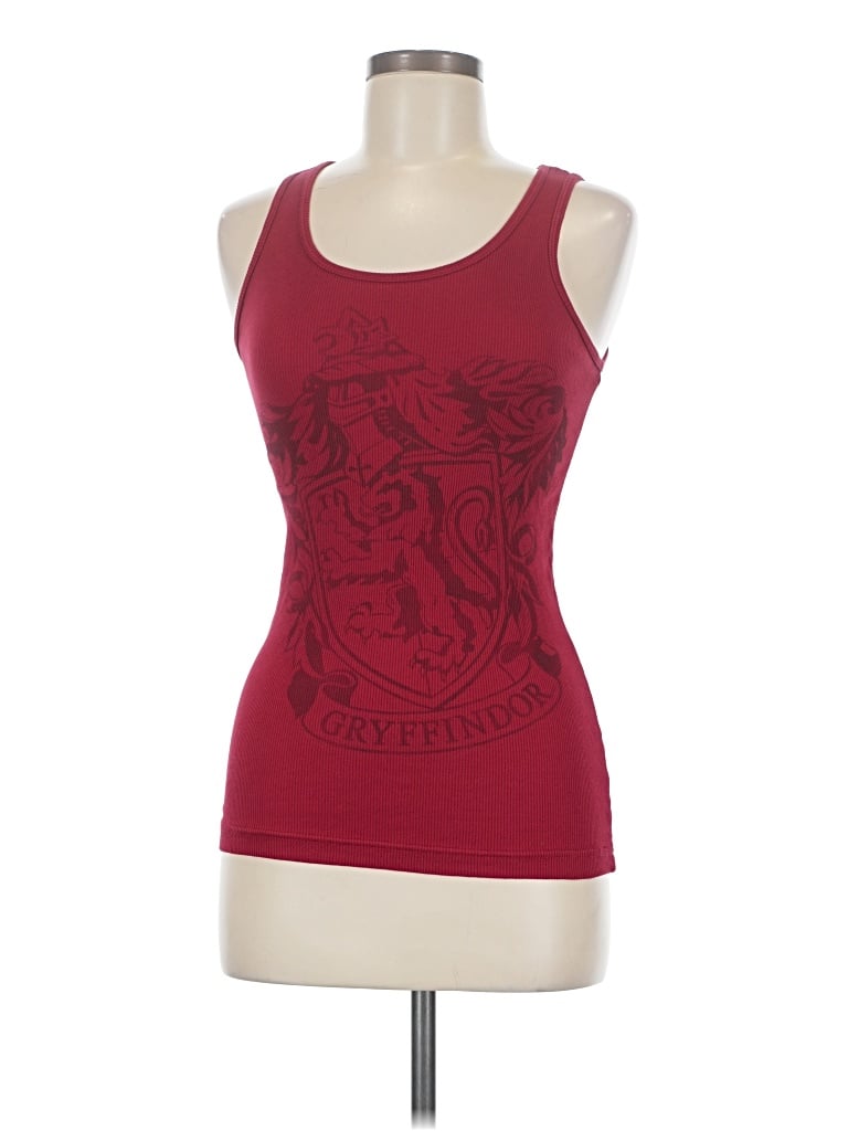 Pre-owned Harry Potter Tank Top Burgundy Strapless Neckline Tops