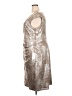 Connected Apparel Metallic Silver Cocktail Dress Size 20 - photo 5