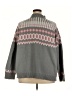 Suzanne Betro Chevron-herringbone Gray Pullover Sweater Size 3X - photo 2