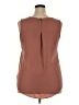 Maurices 100% Polyester Brown Sleeveless Blouse Size XXL - photo 2