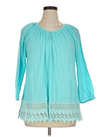 American Living 3/4 Sleeve Blouse (view 1)