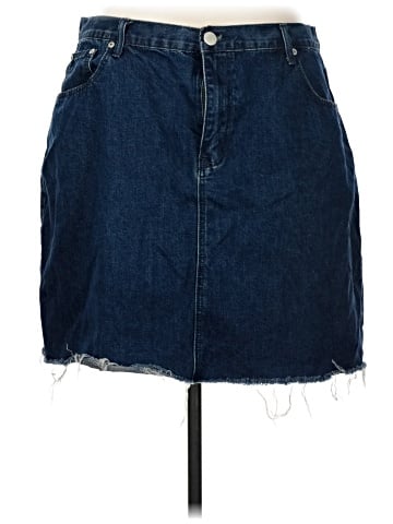 Glamorous Curve Denim Skirt (view 1)
