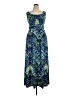 AB Studio Blue Casual Dress Size XL - photo 1