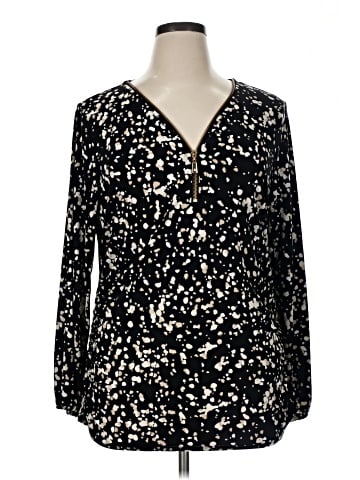 JM Collection Long Sleeve Blouse (view 1)