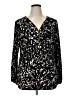JM Collection Black Long Sleeve Blouse Size 1X - photo 1