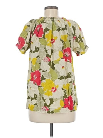 Joie Short Sleeve Silk Top (view 2)