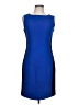 Cache Color Block Blue Cocktail Dress Size 10 - photo 1