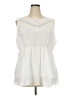 Torrid 100% Polyester Ivory Sleeveless Blouse Size 3X Plus (3) - photo 1