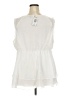 Torrid 100% Polyester Ivory Sleeveless Blouse Size 3X Plus (3) - photo 2