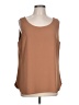 Chico's 100% Polyester Brown Sleeveless Blouse Size Lg (2) - photo 1