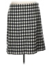 Talbots Checkered-gingham Black Wool Skirt Size 12 - photo 1