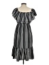 Aqua 100% Polyester Stripes Gray Casual Dress Size M - photo 2