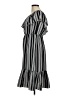 Aqua 100% Polyester Stripes Gray Casual Dress Size M - photo 5