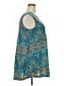 Veranee Paisley Teal Sleeveless Top Size 3X - photo 4