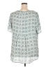 PREMISE Teal Short Sleeve Blouse Size 2X - photo 2