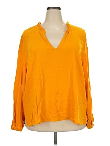 ELOQUII Long Sleeve Blouse (view 1)