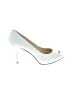 Nine West 100% Leather White Heels Size 8 - photo 1