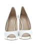Nine West 100% Leather White Heels Size 8 - photo 2