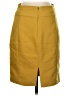 Express Solid Yellow Casual Skirt Size 4 - photo 2