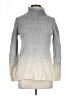Theory 100% Cotton Gray Turtleneck Sweater Size L - photo 1