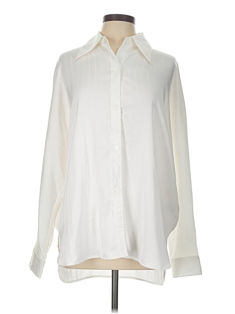 Pre-owned Commense Long Sleeve Blouse In Ivory