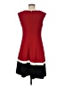 Studio One Color Block Red Casual Dress Size 6 - photo 2
