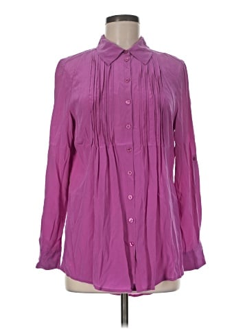 Tyler Boe Long Sleeve Silk Top (view 1)