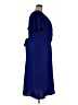 Connected Apparel 100% Polyester Blue Casual Dress Size 22 - photo 4