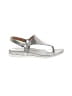 Sofft 100% Leather Silver Sandals Size 6 - photo 1