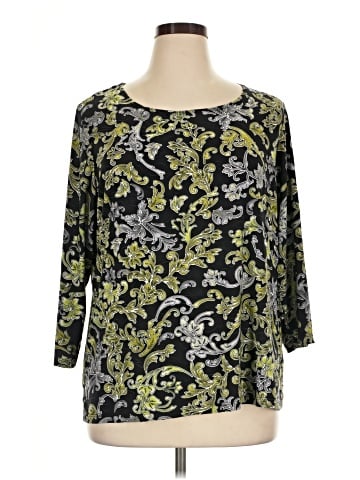 JM Collection 3/4 Sleeve Blouse (view 1)