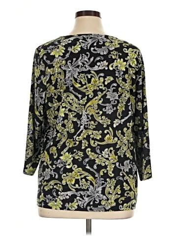 JM Collection 3/4 Sleeve Blouse (view 2)