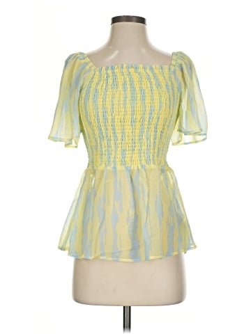 Moon River Short Sleeve Blouse (view 1)