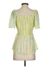 Moon River 100% Polyester Yellow Short Sleeve Blouse Size S - photo 2