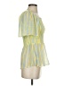 Moon River 100% Polyester Yellow Short Sleeve Blouse Size S - photo 4