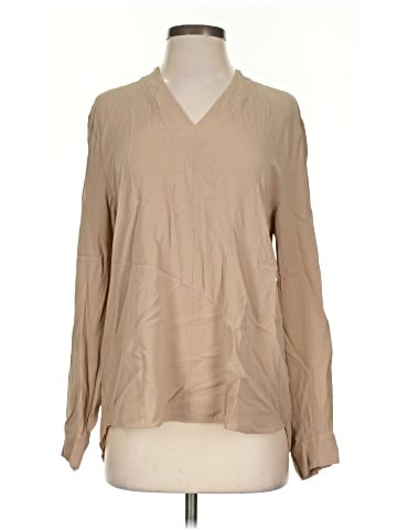 Eileen Fisher Long Sleeve Silk Top (view 1)