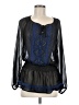 XXI 100% Polyester Black Long Sleeve Blouse Size M - photo 1